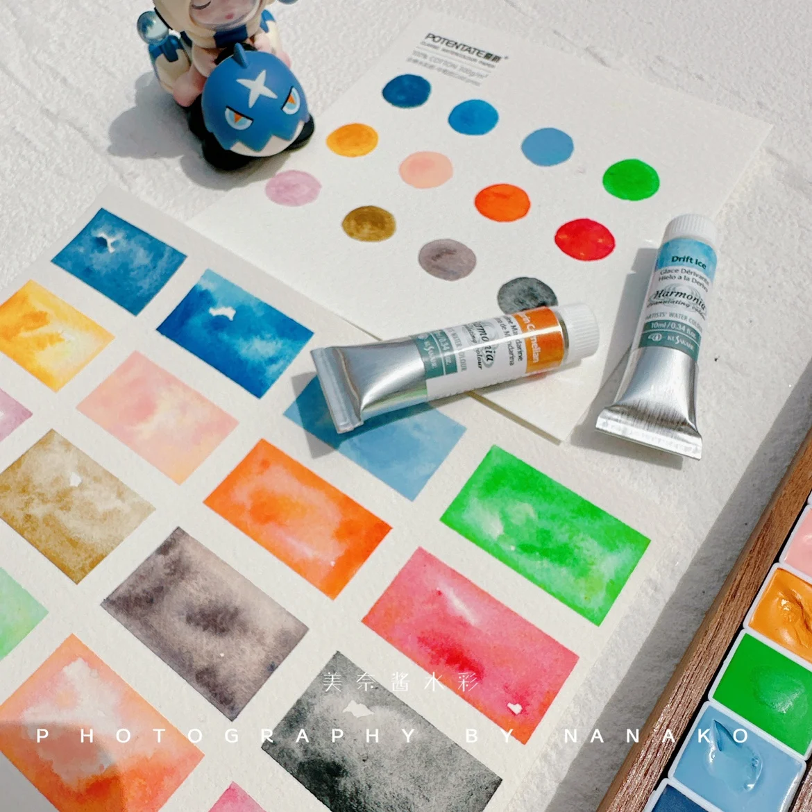 Japan KUSAKABE Layered Color Watercolor Paint 10Ml Harmon Artist Precipitated aquarela 24 Color Transparent акварель Set cut watercolor painting set,watercolor paint,watercolor pigment
