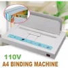 110V Perfect Binding Machine Thermal Binding Machine Universal Electric Book Automatic Binder Contract Document Invoice Folder 1