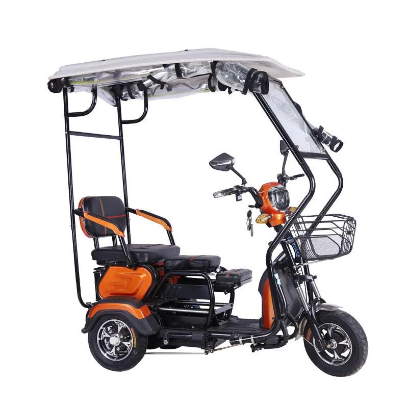 Waterproof Handle Elderly Electric Tricycles Cheap Adult Three Wheel Electric Tricycle