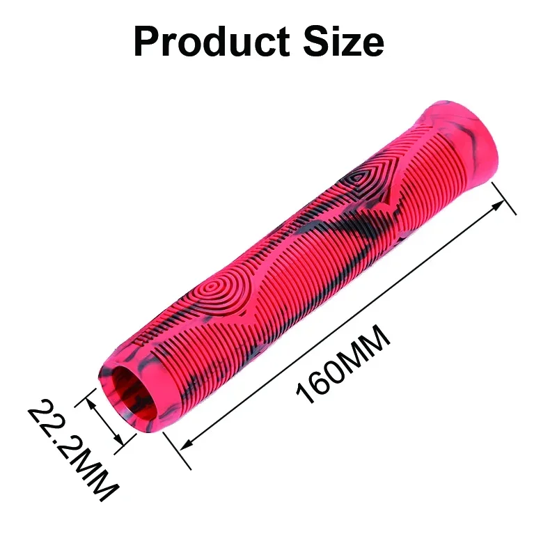 Rubber Mtb Bike Grip Bicycle Handle Bar Cuffs Cover Anti-slip Tricycle Skateboar