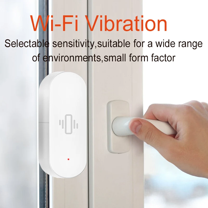 CPVAN WIFI vibration Sensor Detector Wireless Smart sensor motion Alarm Detecto