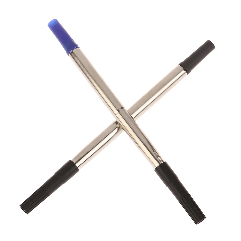 Multifunction Ballpoint Pen Plastic Ball Joint Pen 2 PCS Blue Ink Parker Style Standard 0.5/0.7mm Ballpoint Pen Refills Nib Medium Push Action Rotary Universal Metal Pen Refill