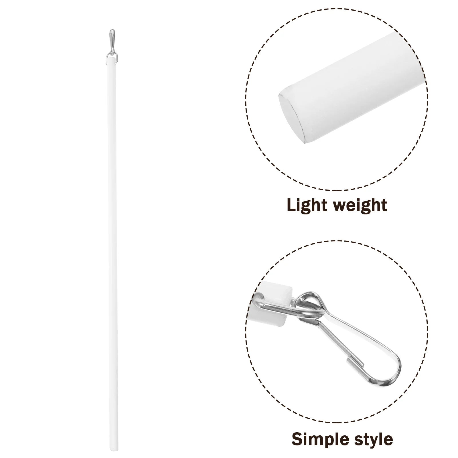 Blinds Blinds Swivel Pull Vertical Repair Acrylic Drapery Wand White Opener