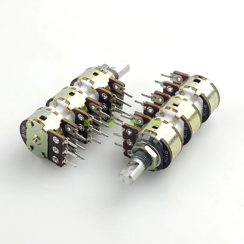 2 Piece 16 Type B100K 6 Channel Volume Adjust Potentiometer D Shaft