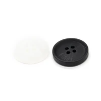 EQUBO 15/18/21/25mm 4 Holes White Black Horn Pattern Resin Buttons for Clothes Men Coat Suit Jacket Sewing Accessories Wholesale 2