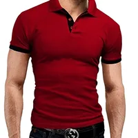 Polo à Manches Courtes pour Homme, T-shirt de dehors, Polyvalent, Respirant, Slim 4