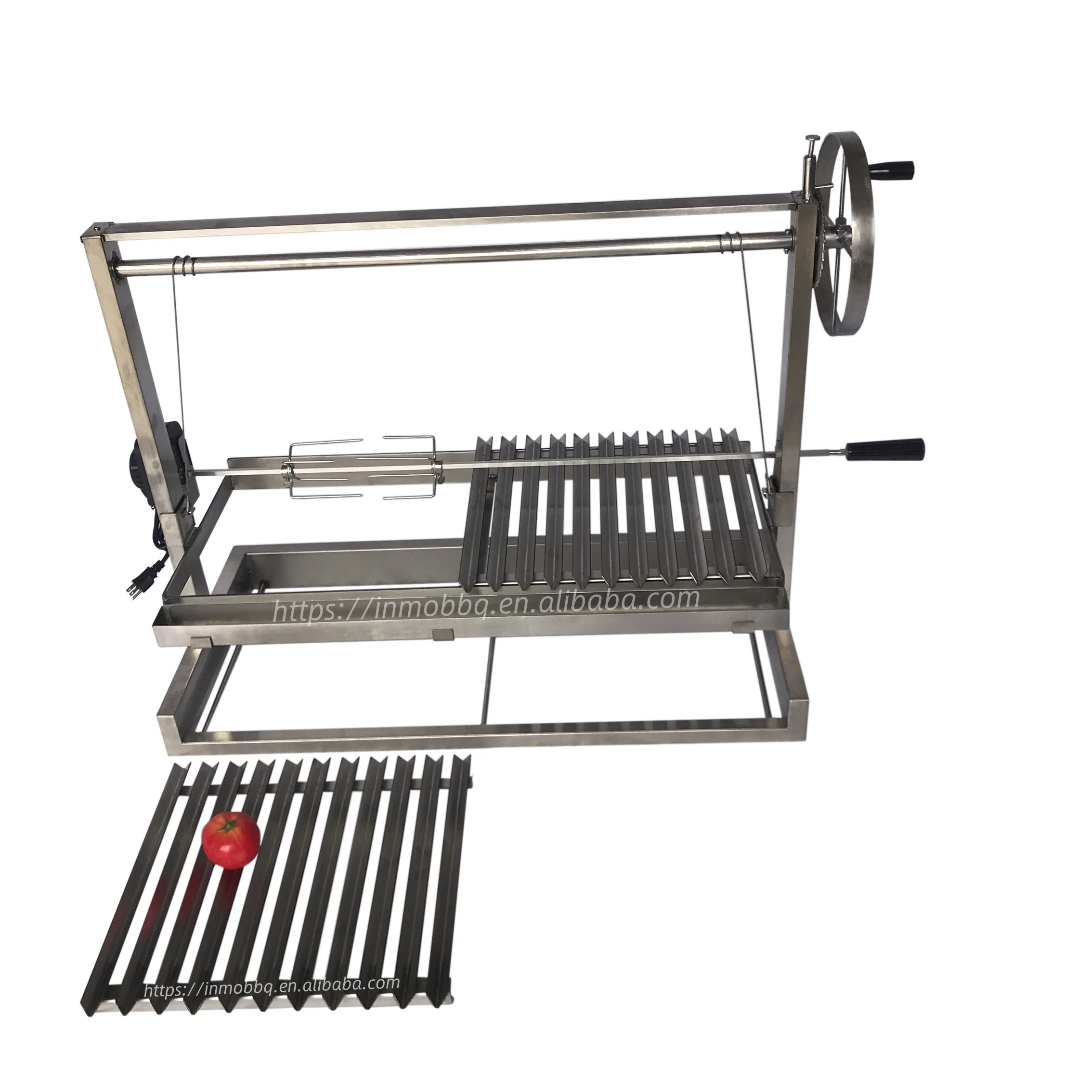 Wood Charcoal BBQ Grill Adjustable Height Stainless Steel Parrilla wood-charcoal-bbq-grill-adjustable-height-stainless-steel-parrilla