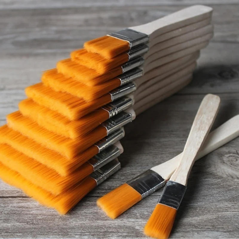 12Pcs/Set Wooden Oil Painting Brushes Artist Acrylic Panit Art Supply Set Limner Tools