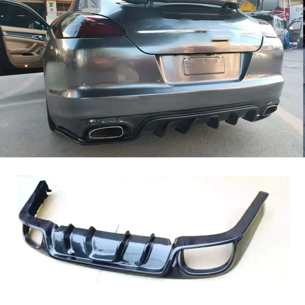 

Carbon Fiber Rear Lip Diffuser Spoiler for Porsche Panamera 970.1 2010-2014 Bumper Car Styling FRP