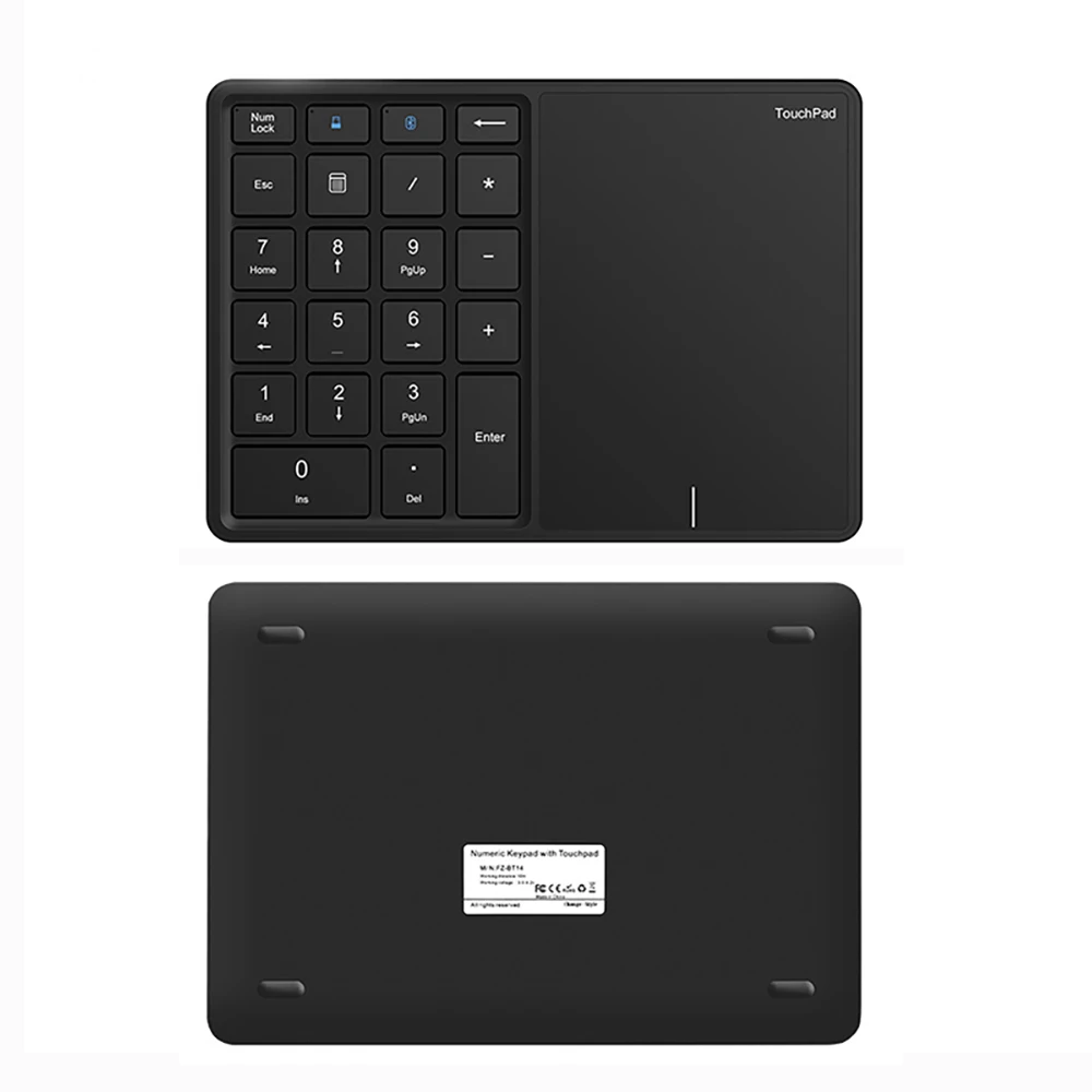 computer keyboard for android mobile 2 IN 1 Wireless 2.4G Bluetooth 22 Keys Number Keyboard Pad With Touchpad Touch Keypad For Windows IOS Mac OS Laptop PC Tablet portable computer keyboard