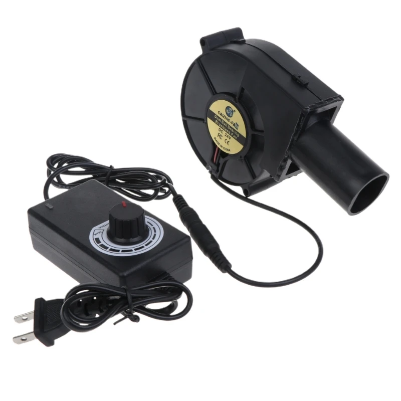 

US Plug Powered Outdoor Cooking BBQ Fan Charcoal Blower Portable Barbeque Air Blower for Barbecue Picnic Camping Hiking