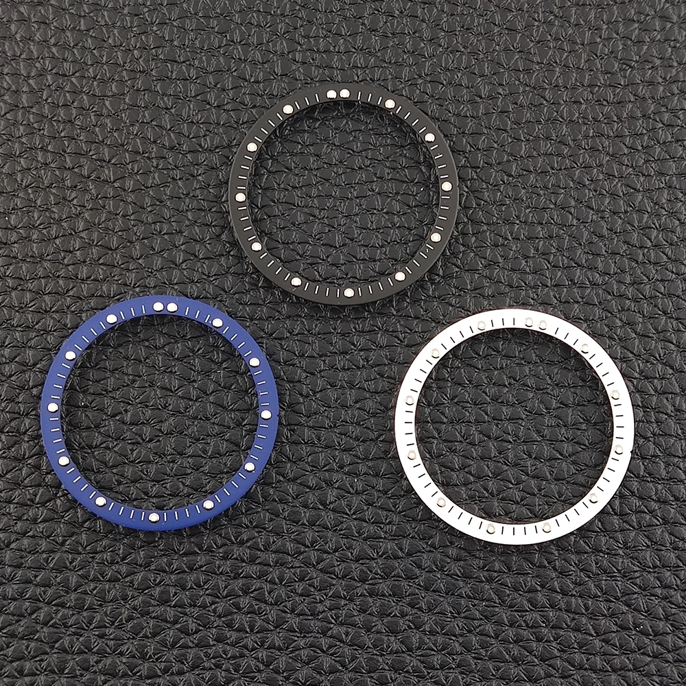 Elegant Blue Luminous Openwork Watch Dial - 28.5mm