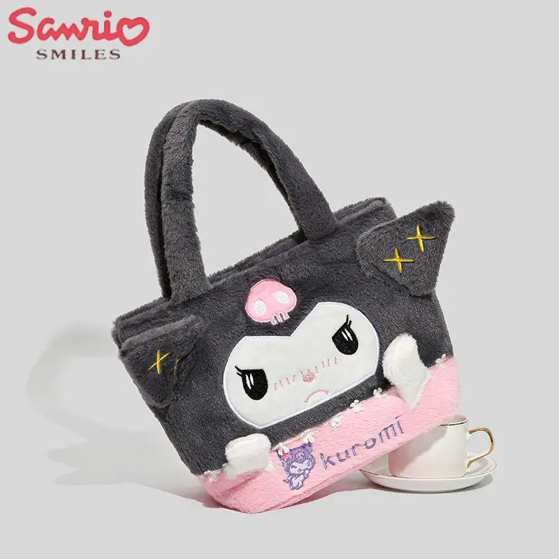 

Плюшевые Милые Мультяшные куклы Kuromi Sanrio, плюшевая монета, бархатная сумка-тоут, аниме плюшевые игрушки для девочек, детские игрушки, подарок на день рождения