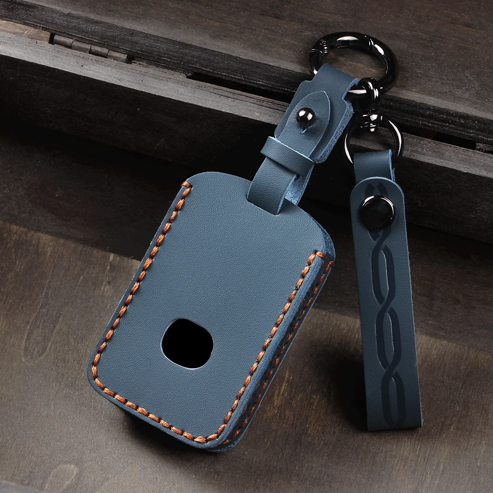 Premium Leather Key Case Shell Fob Protector Accessory
