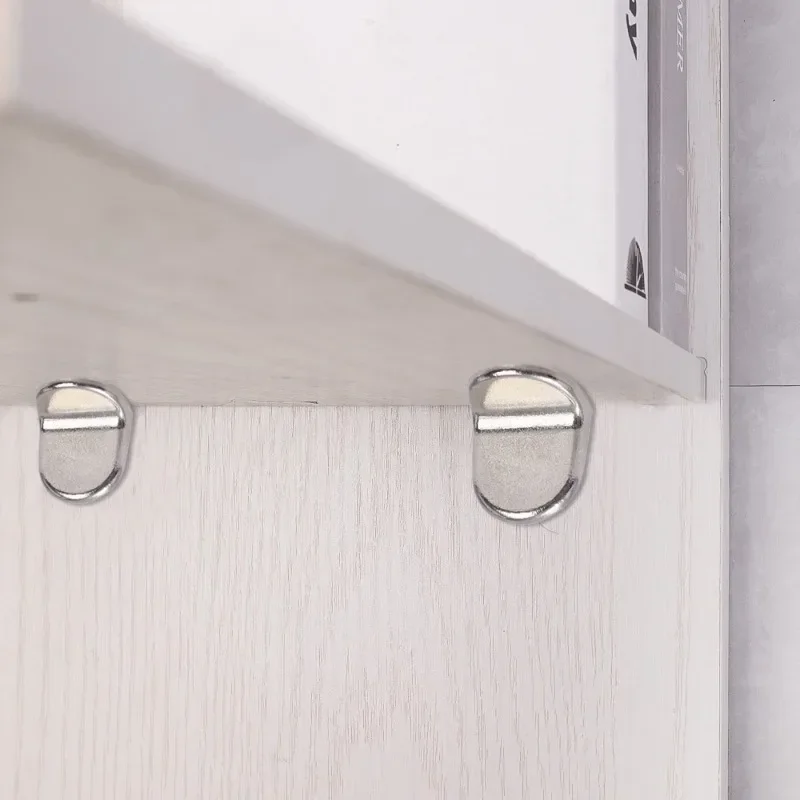 Shelf Bracket 60/10Pcs Shelf Brackets Support Studs Peg Pin Shelves Seperator Fixed L-Shaped Cabinet Furniture Shelf Wall-Mount Bracket Holder
