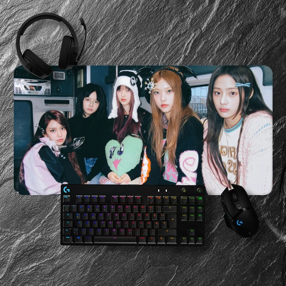 KPOP N-NewJeanss Mousepads Non-slip Lockedge Office Student Gaming Thickened Large Writing Pad Cushion 5