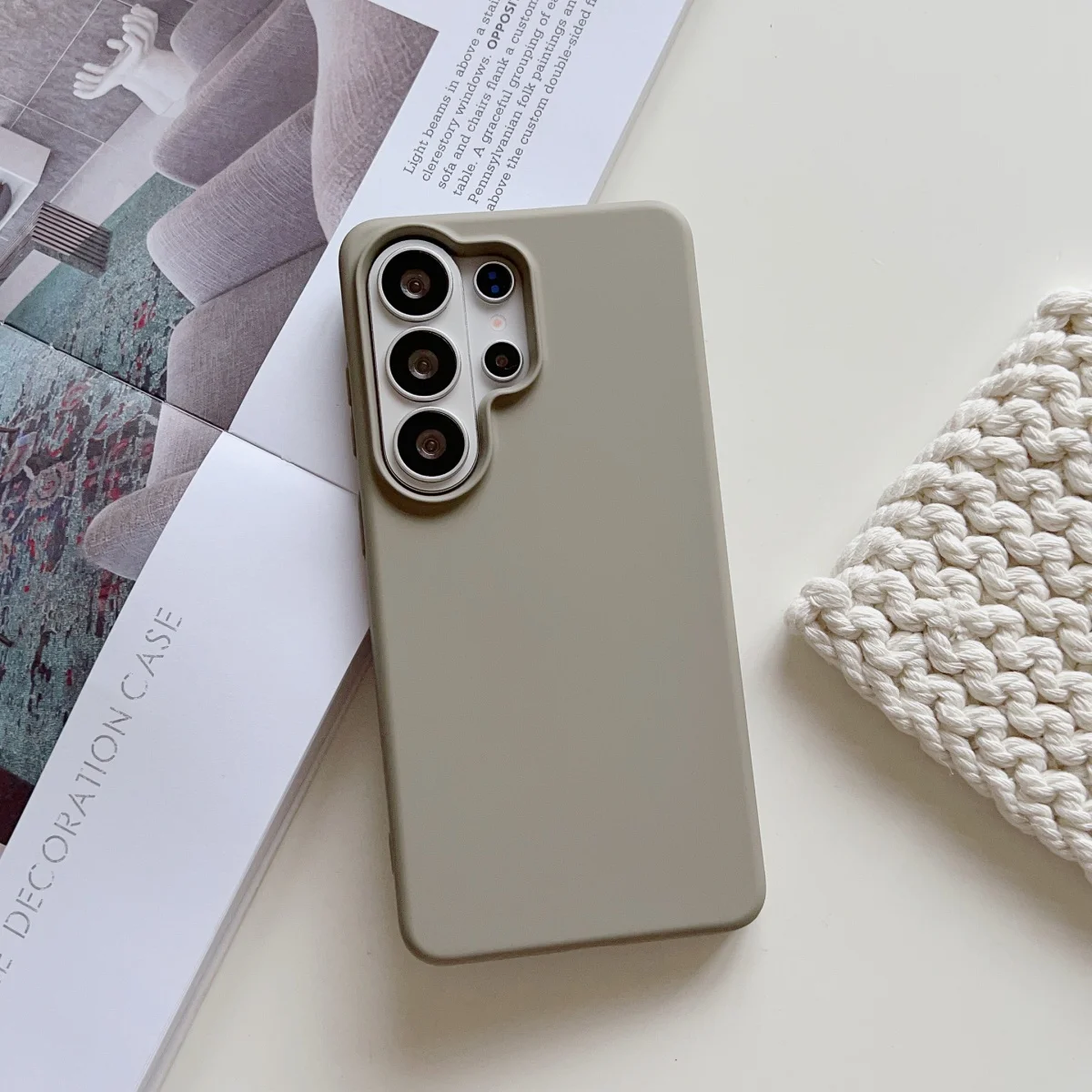 Premium Liquid Silicone Shockproof Phone Case - Solid Color Cover