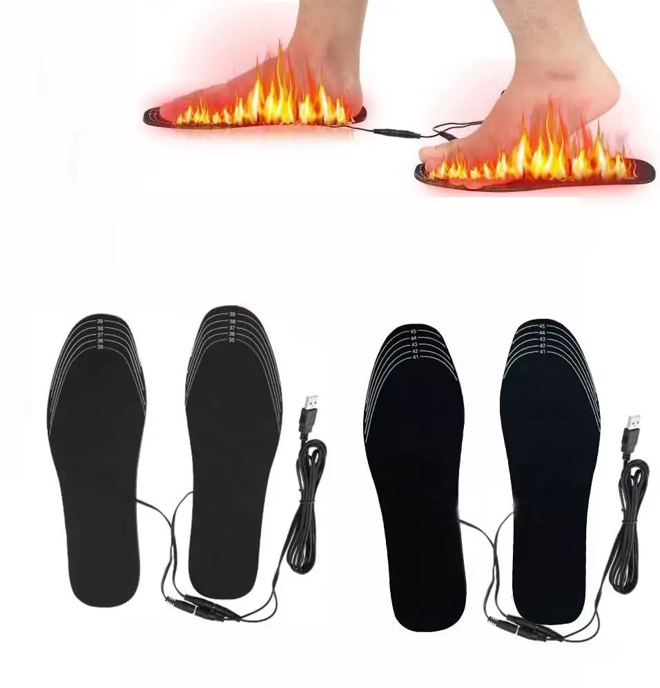 Heating Insoles USB-Rechargeable Trimmable Foot Warmer