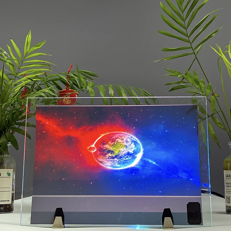 Filme Autoadesivo Holográfico Tela de Projeção Traseira 1.52*0.5m Cor Preta para Janela Inteligente Publicidade de Vidro Alr3d - Image 5