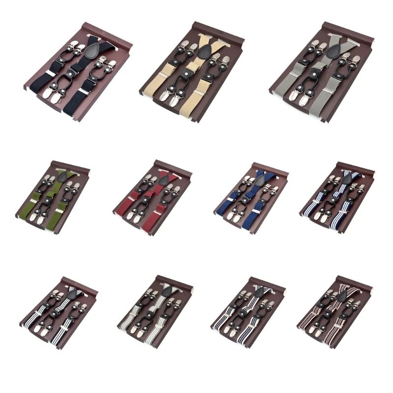 

Versatile Braces Mens Suspenders Perfect for Weddings and Parties Wide 2.5cm
