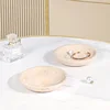D15x2.5cm Natural Travertine Ring Dish Jewelry Tray Marble Trinket Dish Small Bowl Vintage 2