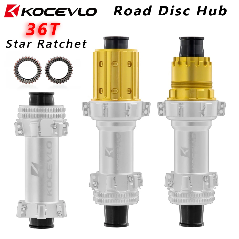 KOCEVLO Road Disc hub 36T Star Ratchet 24 Hole Straight pull Center Lock Disc Road Bike Hub for Shimano Sram XDR 12 Speed