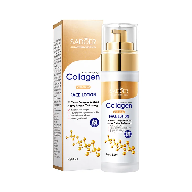 SADOER Collagen Facial Serum Face Lotion Moisturizing Face Emulsion Oil Control Water Replenishment Refreshing Facial Essence 5