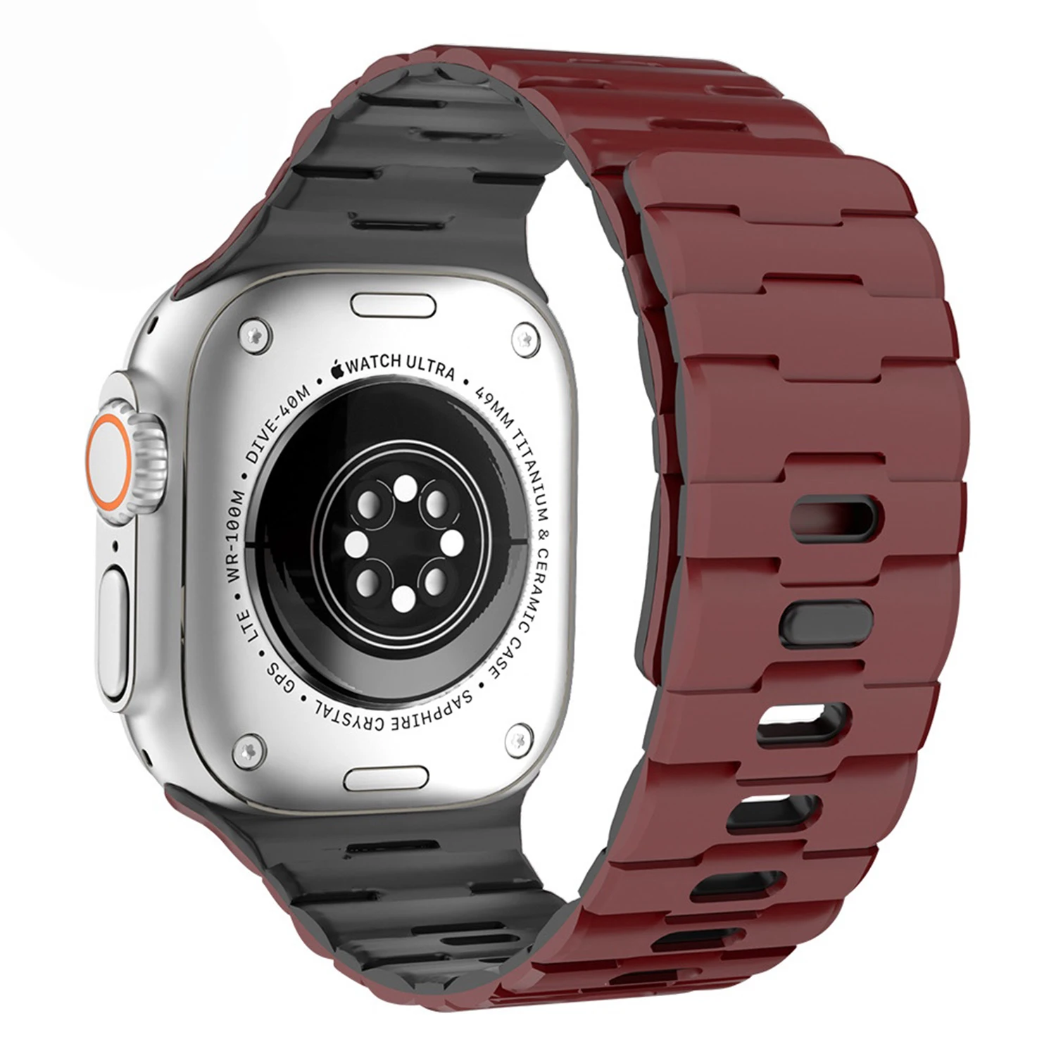 Magnetic Sport Silicone Bracelet iWatch Strap
