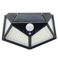 Lampe solaire multifonctionnelle décoration extérieure de jardin lumière LED solaire étanche projecteur alimenté par la lumière du soleil avec capteur de mouvement 2