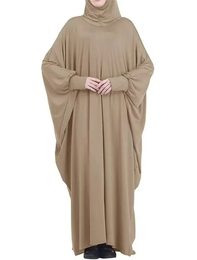 2025 New Ramadan Eid Hooded Muslim Abaya Women One Piece Amira Prayer Garment Hijab Dress Turkey Kaftan Robe Maxi Gown Clothing - Image 4