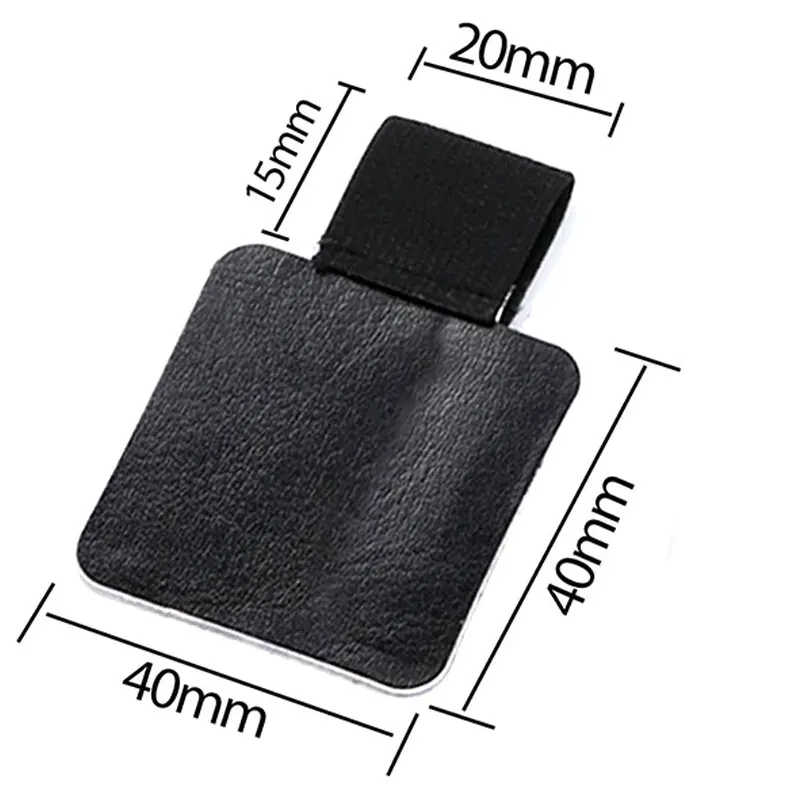 

12 Pack Pen Loop Holder, Self-Adhesive Pen Holder Pencil Elastic Loop for Notebooks, Journals, Calendars (Black)