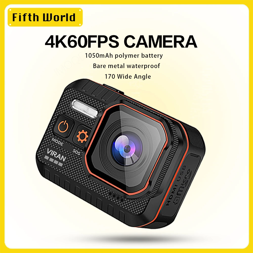VIRANActionCamera4K60FPSwifiRemoteControl30mWaterproof170Wide