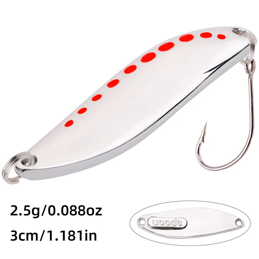 Premium Metal Vib Leech Spinners – Versatile Spoon Lures for Bass, Pike, and Perch Fishing