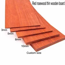 Premium African Red Rosewood Board - Handcrafted Solid Wood (100x500x10mm 1pcs)