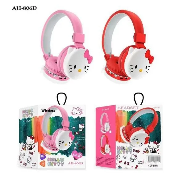 Disney Stitch Wireless Bluetooth Headphones AH-806, Foldable HIFI Stereo w/Mic, Anime Cartoon Design, Birthday Gift for Kids 5