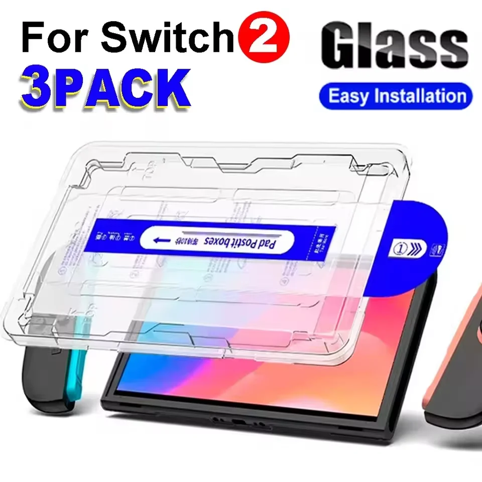 Premium Tempered Glass Screen Protector - Anti-Scratch Protective Film for Nintendo Switch Accessories