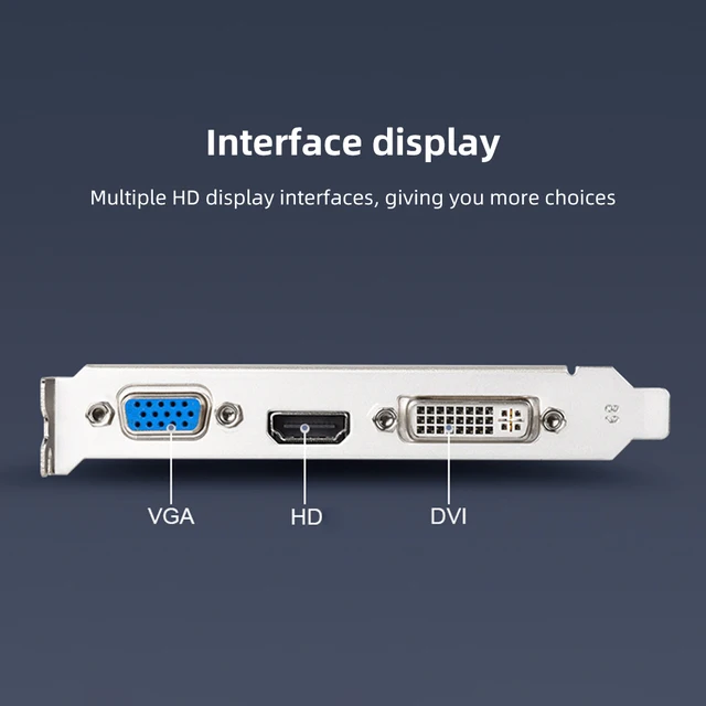 GT730 4GB DDR3 128Bit Graphics Card with HDMI VGA DVI Port PCI-E2.0 16X Computer Graphics Video Card GT730 GT610 for Office/Home 5