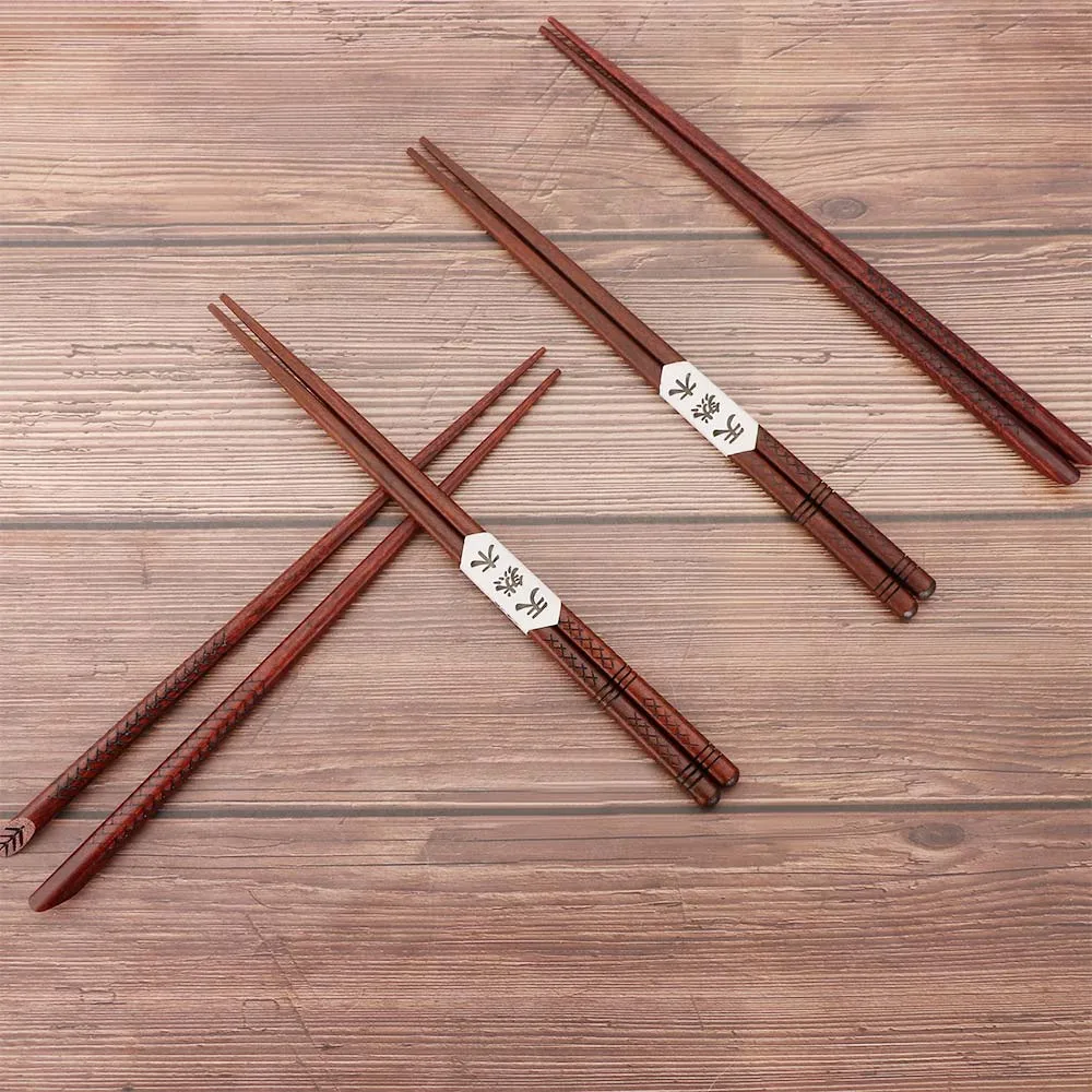 

High-quality Durable Reusable Home Kitchen Tools Cooking Restaurant Tableware Wooden Chopsticks Sushi Chopsticks Dinnerware