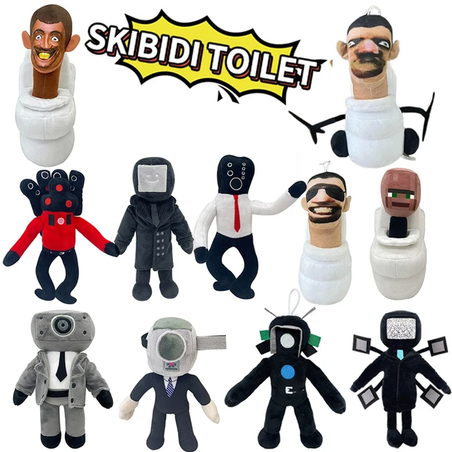 28 Cm Skibidi Toilettes En Peluche Jouets En Peluche Doux Dessin