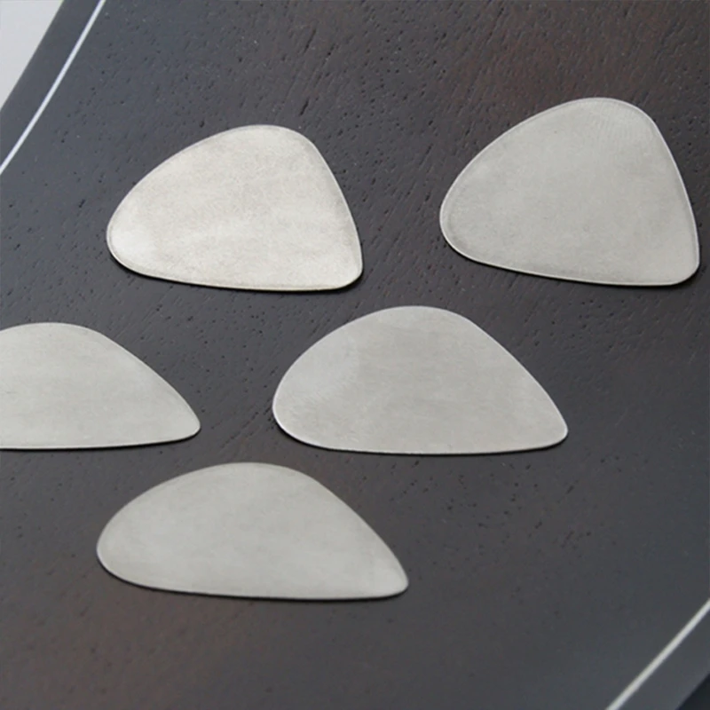 20Pcs Stainless Steel Guitar Pick Plectrums for Electric Guitar Bass Ukulele