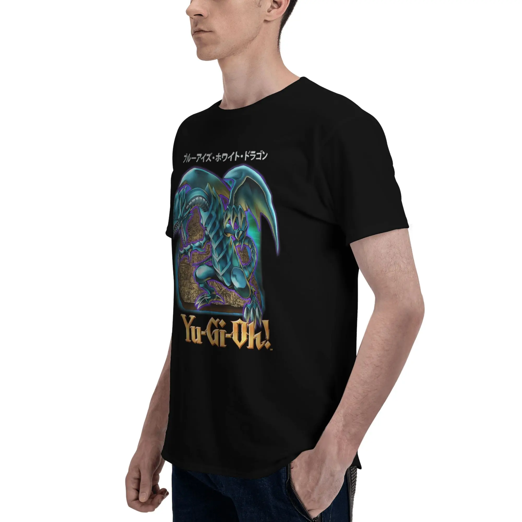Blue Eyes White Dragon 100% Cotton Graphic T-Shirt