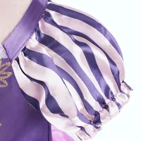 Robe raiponce pour enfants de 3 à 8 ans, Costume de fête emmêlé pour filles, fantaisie d'anniversaire, Cosplay, carnaval, Halloween 4