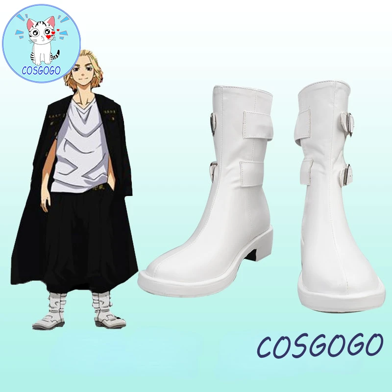 

COSGOGO Anime Tokyo Revengers Cosplay shoes boots Manjiro Sano Ken Ryuguji Takemichi Hanagaki Tokyo Manji Gang shoes