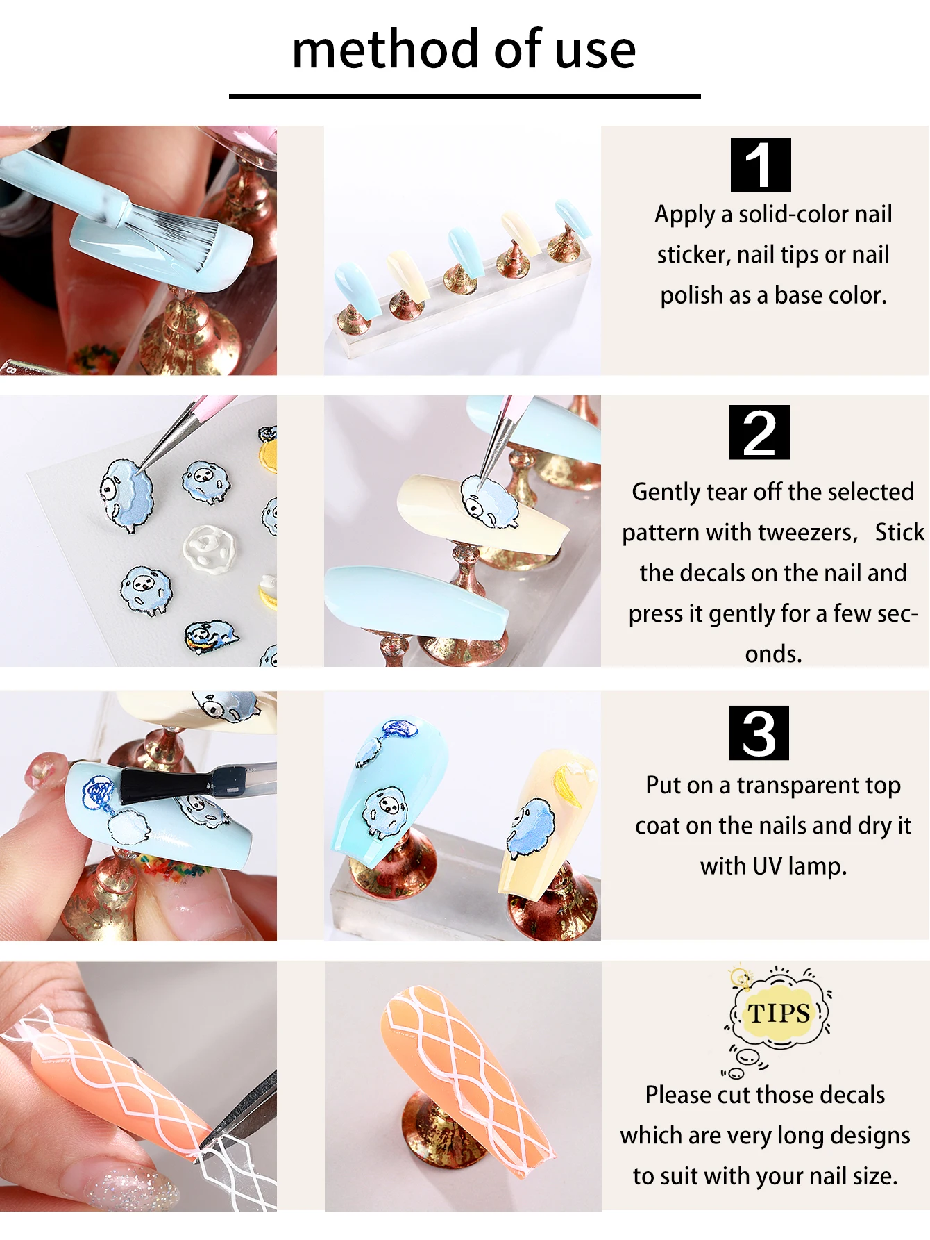 Description Picture 2 of item2pcs Black Red Gothic Halloween Nail Stickers 3D Skull Rose Snake Cross Nail Decals for Festival Nail Decor Self-Adhesive Slider