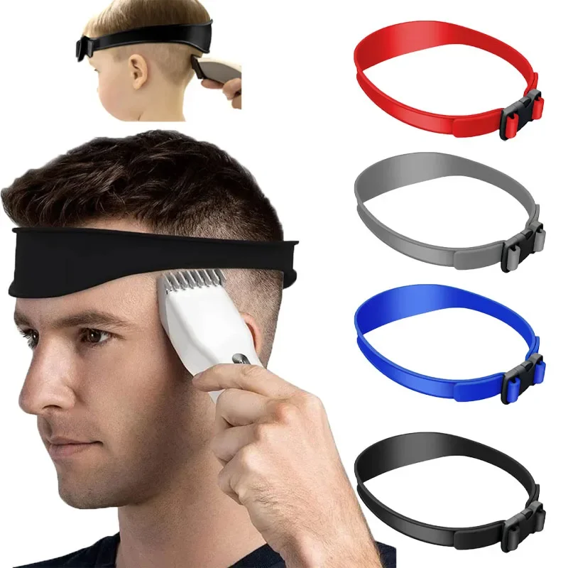 DIY Hair Trimming Template Haircut Band Breathable Curved Silicone Home Hair Trimming Guide for Boys Men