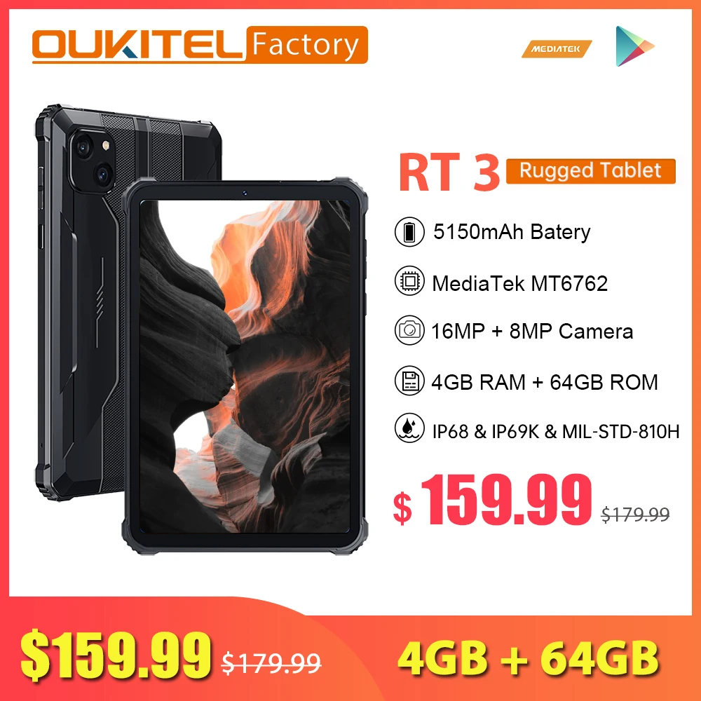 ひ*し様 本体のみOUKITEL RT3耐衝撃タブレット 8インチ4GB+64G Amazon.co.jp: OUKITEL RT3 Android13 Waterproof Tablet 8 Inch