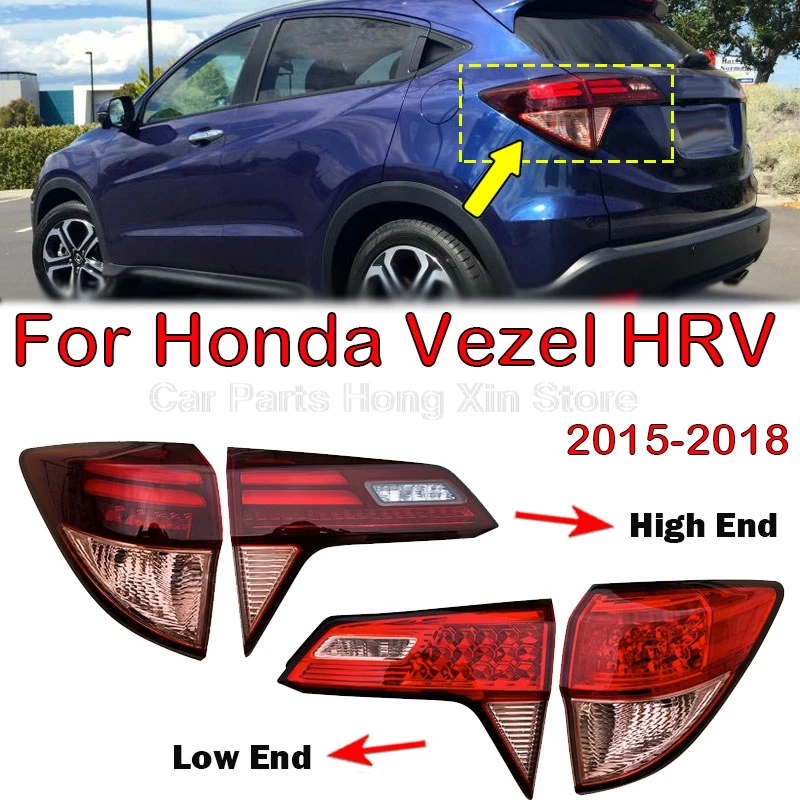 

For Honda Vezel HR-V 2015 - 2018 Car Accessories Left Right Rear Tail Light Turn Signal Brake Stop Lamp Auto Taillight Assembly