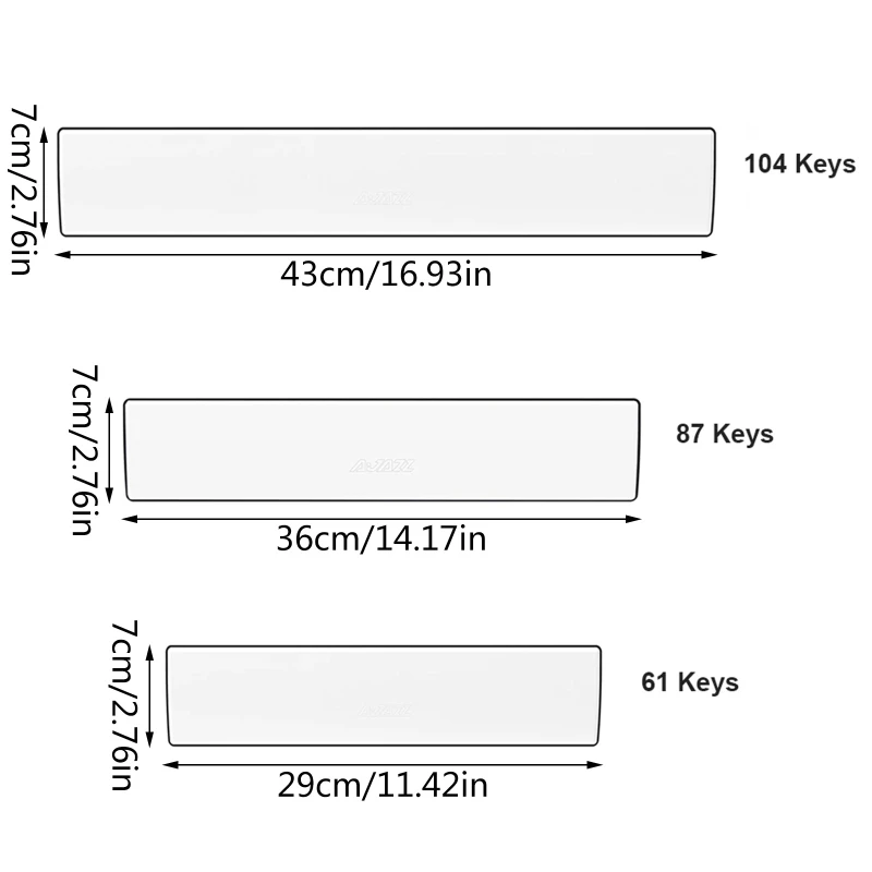104/87/61 kláves mechanická klávesnice zápěstí blok bolest reliéf  ruka oddech zápěstí podpora s PU kůže měkké paměť pěna