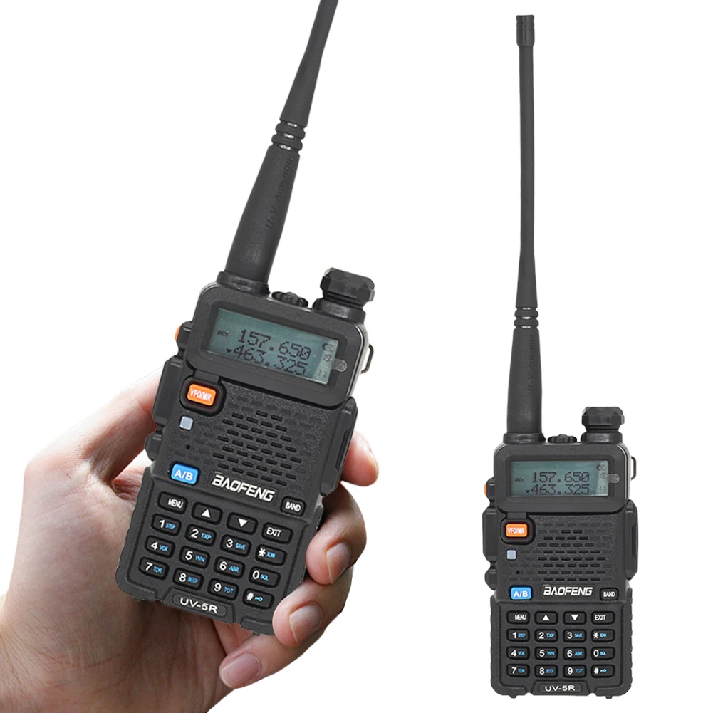 Radios jambon longue portée UV-5R VHF/UHF 136-174MHz et 400-520MHz 5W ensemble sans fil Radio amateur UHF/VHF portable