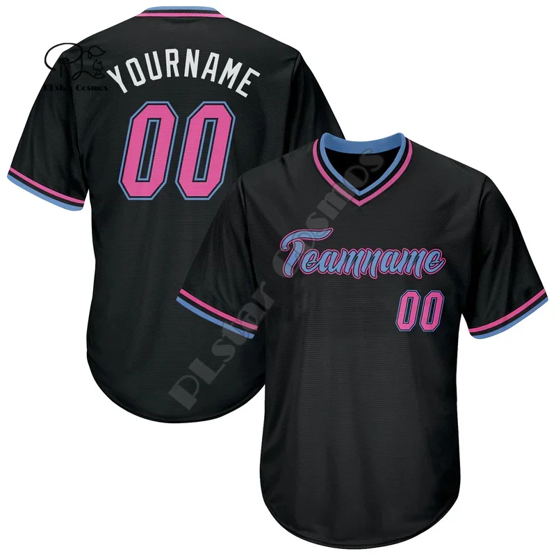

NewFashion Custom Name Team Player Sportswear Streetwear Colorful 3DPrint Summer Casual Harajuku Funny Baseball Shirts Jersey 14